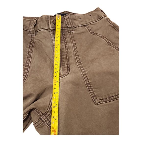 Hollister Cargo Pants Women Sz 00R (W24R) Ultra High Rise Baggy Gray Y2K Style - Picture 5 of 9